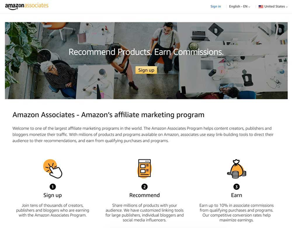 Amazon Affiliate Marketing Example