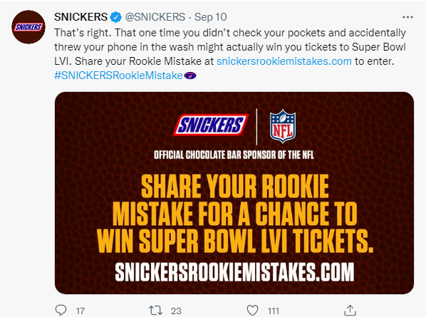 Snickers: Hold An Exciting And Engaging Contest
