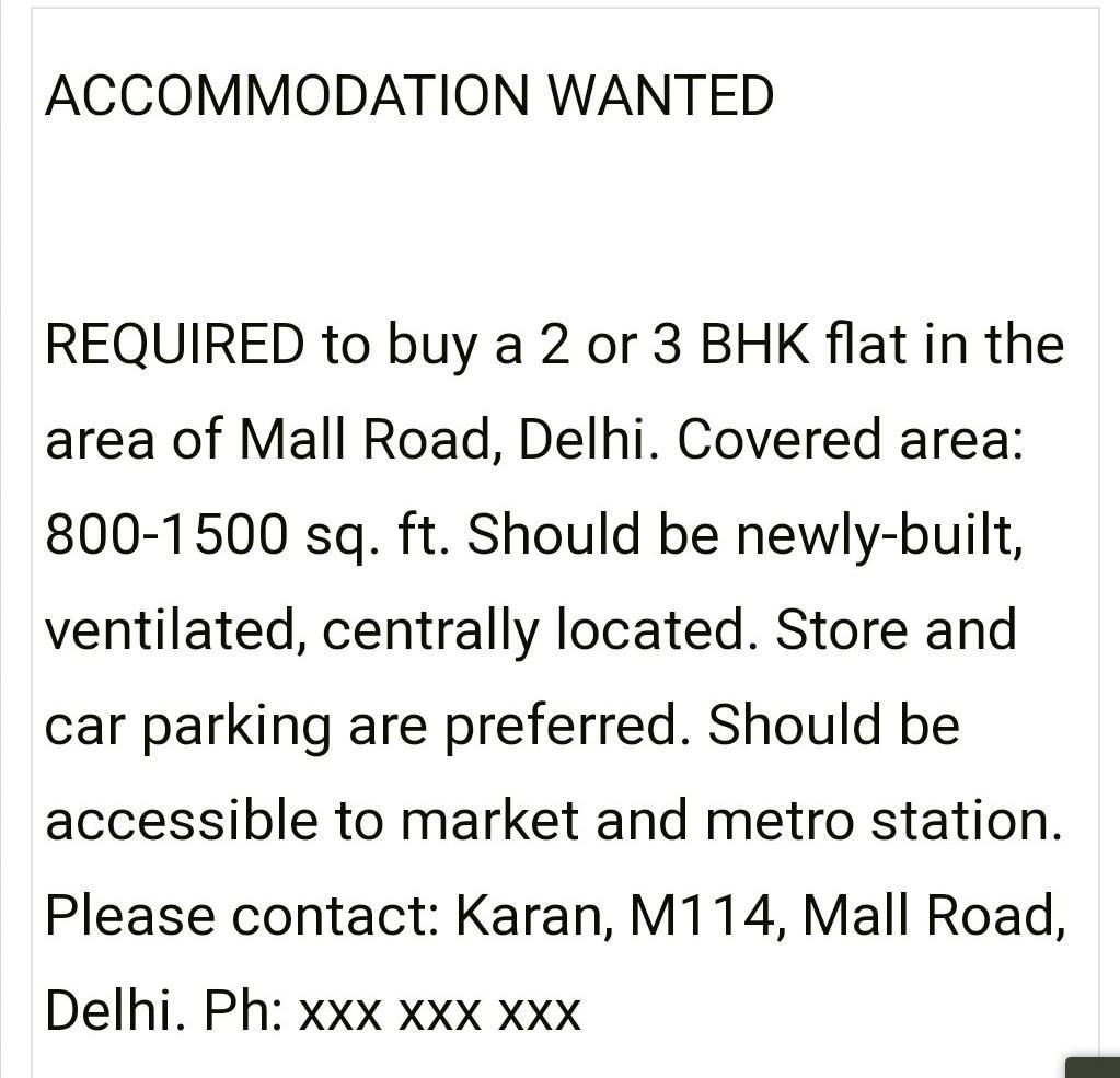 Accommodation Wanted Accommodation Wanted