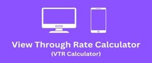 View Through Rate Calculator
